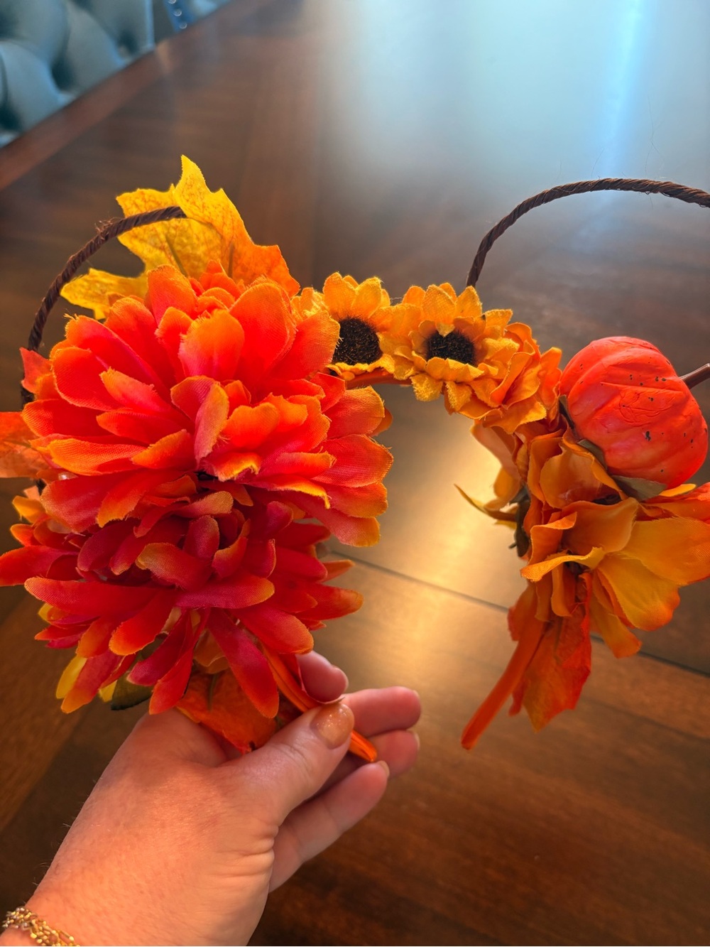 Disney Ears- Autumn Floral Headband
